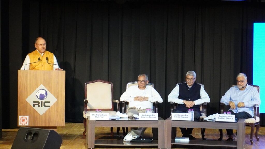 Delivered a lecture on "Shared History and Modern Connections between India and Central Asia" at the Rajasthan International Centre in Jaipur, June 25, 2026.