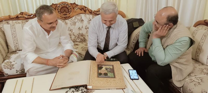 Prof. (Dr) Ramakant Dwivedi visited Rampur Raza Library and Museum and has fruitful discussion with Dr Pushkar Misra ji, Director of the Library and His Excellency Mr Lukmon Bobokalonzoda, Ambassador of the Republic of Tajikistan to India, on June 24, 2026